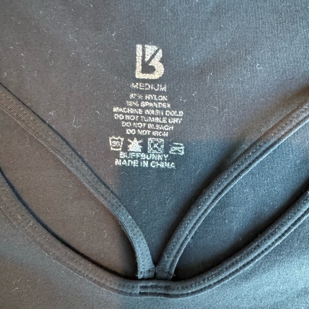Buffbunny Collection Black Crop Workout Top Size Medium - Picture 3 of 5